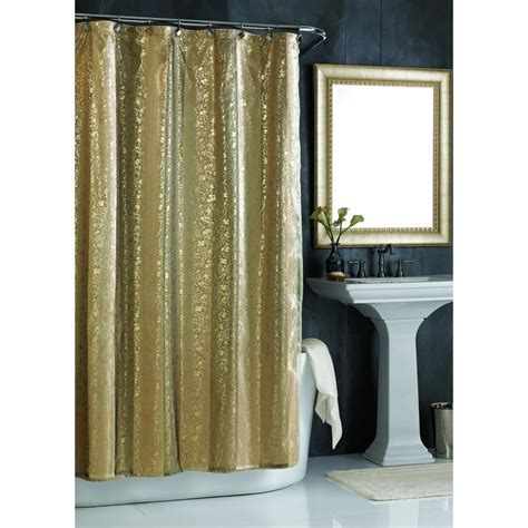 Metallic Gold Shower Curtain 